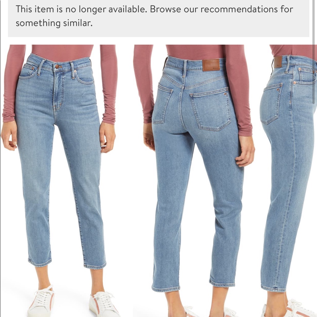 Madewell Brand New Jeans Nwt 30